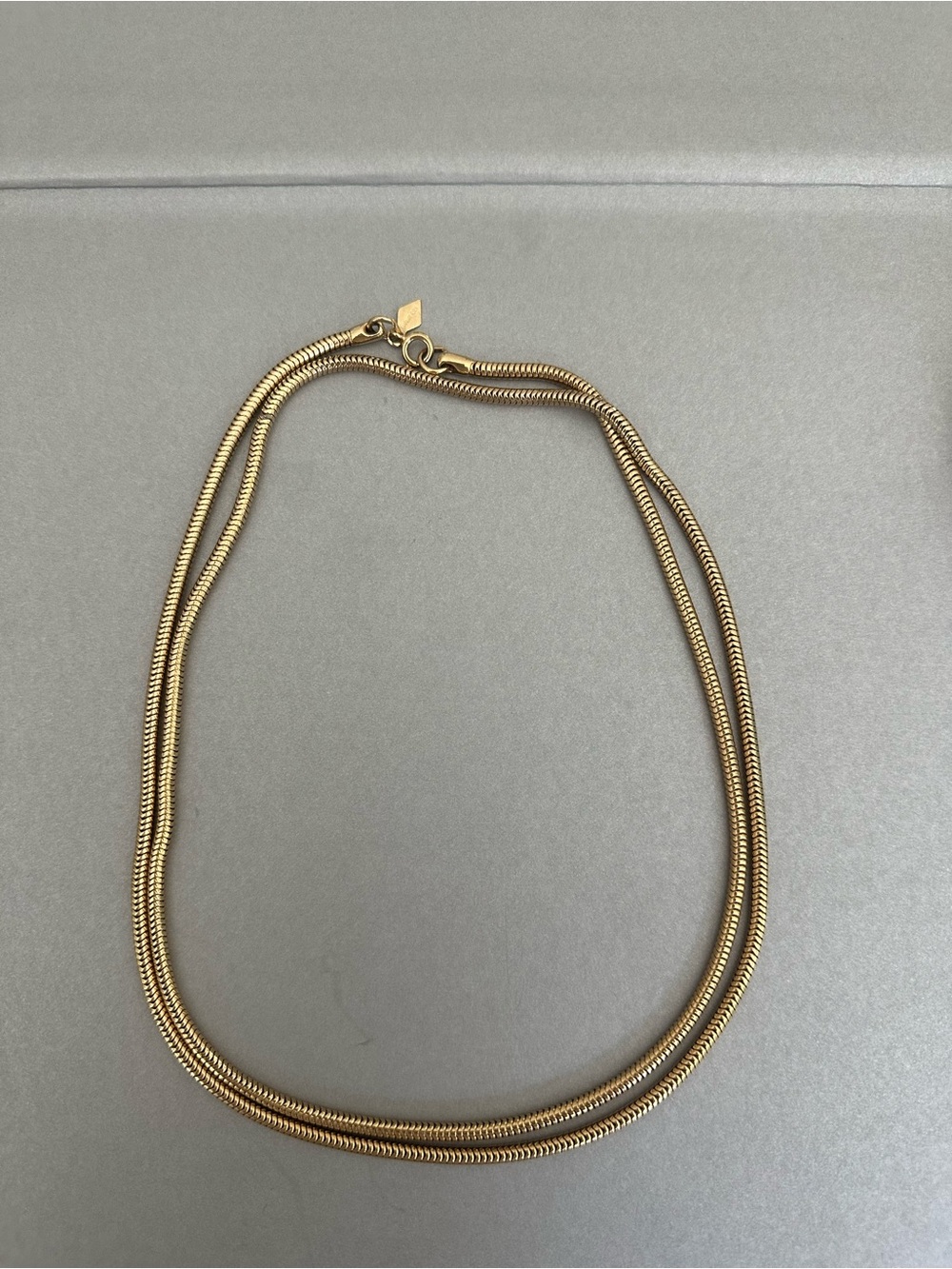 Sarah Coventry Long Snake Chain Necklace
